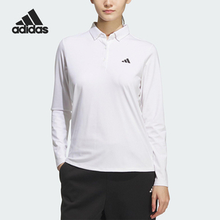 POLO衫 Adidas 高尔夫运动长袖 2025女士经典 JM3011 阿迪达斯正品