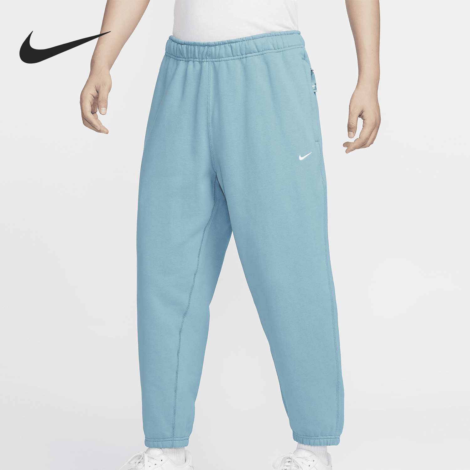 耐克男士针织休闲运动加绒长裤