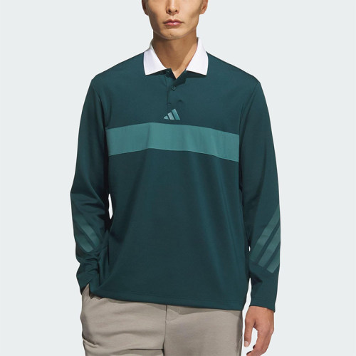Adidas/阿迪达斯正品2025秋季款男士运动翻领高尔夫POLO衫JM9580