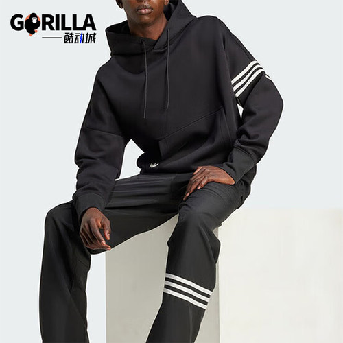 Adidas/阿迪达斯正品三叶草男士连帽运动休闲卫衣套头卫衣IW0975