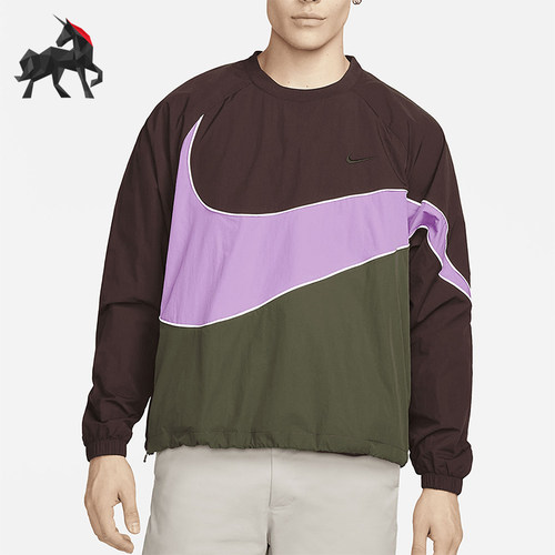 Nike/耐克正品大勾开衩反光透气梭织卫衣新款卫衣DX0661-227