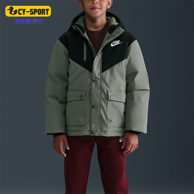 Nike/耐克正品冬季大童运动运动保暖工装休闲羽绒服IQ9990-320