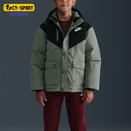 Nike/耐克正品冬季大童运动运动保暖工装休闲羽绒服IQ9990-320