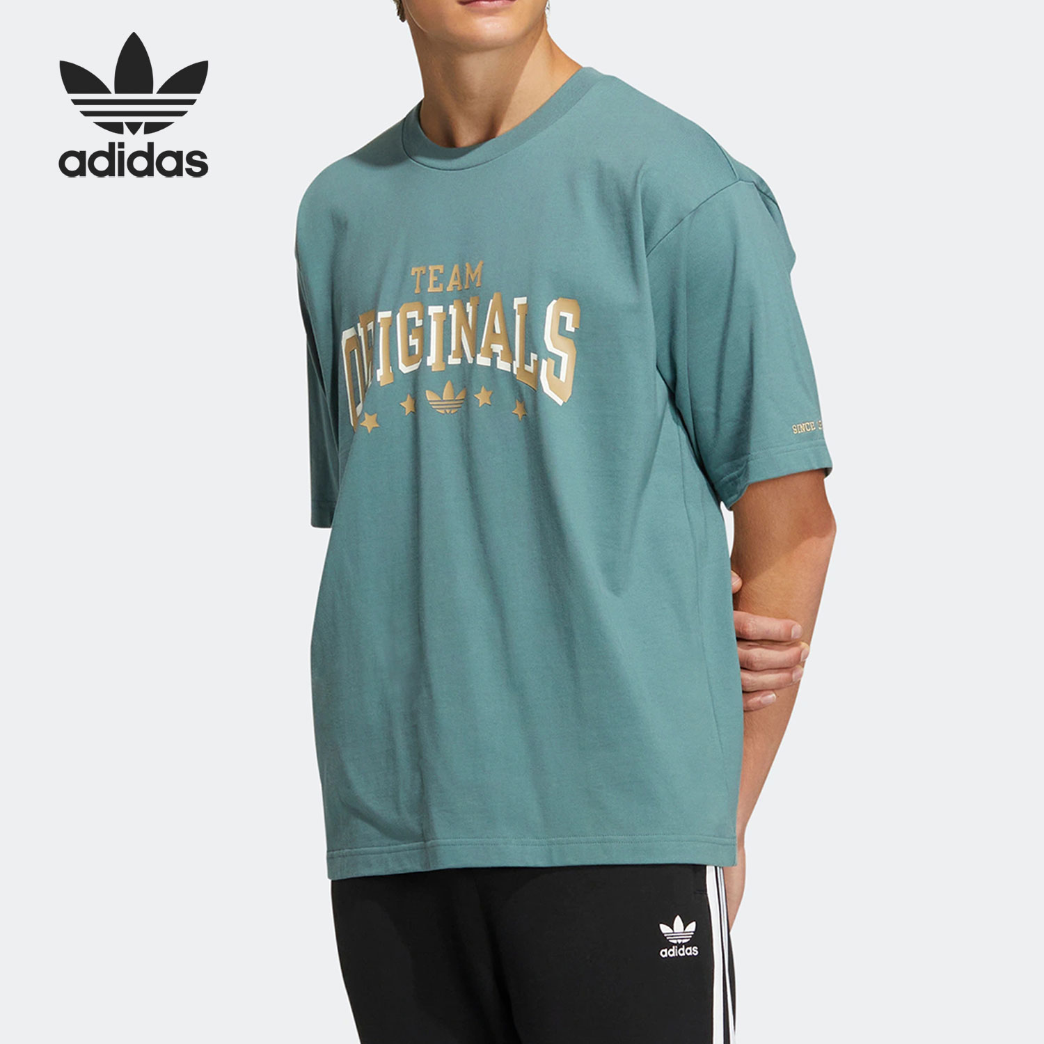 Adidas/阿迪达斯男女运动短袖