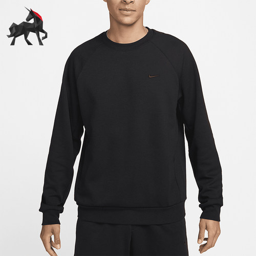 Nike/耐克正品Dri-FIT 男士运动圆领复古轻盈透气卫衣FZ0971-010