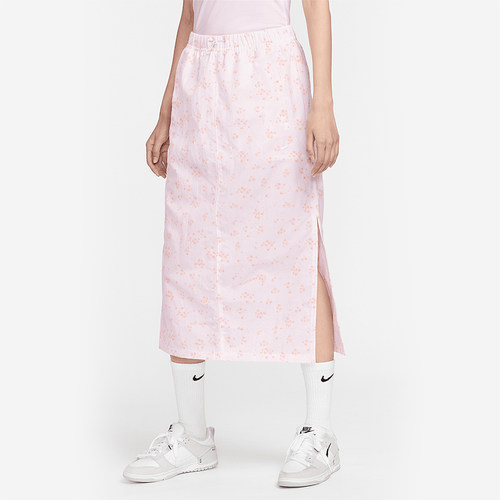 Nike/耐克正品Sportswear女士运动梭织经典图案半身裙IF0626-100