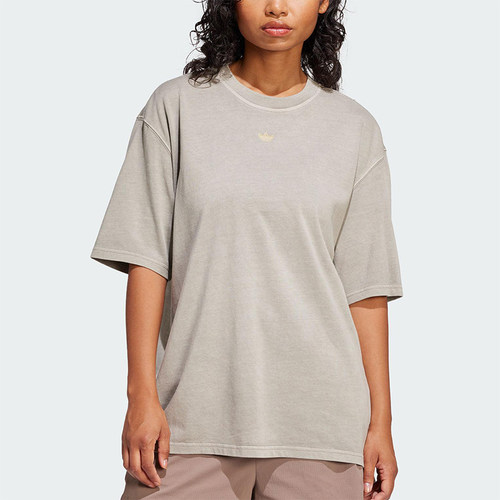 Adidas/阿迪达斯正品三叶草女针织休闲经典宽松透气短袖T恤JI5730
