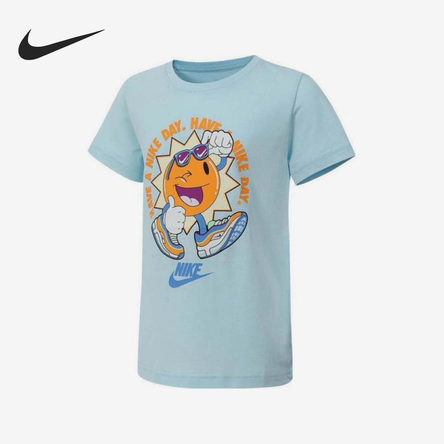 Nike/耐克正品夏季新款小童时尚简约圆领短袖T恤HM4698-474,童装/婴儿装/亲子装,T恤,淘宝优惠券,粉丝福利购,淘宝优惠卷