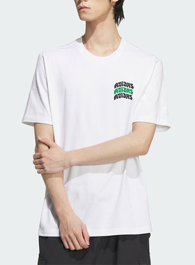 Adidas/阿迪达斯正品三叶草男士运动印花透气简约短袖JD3248