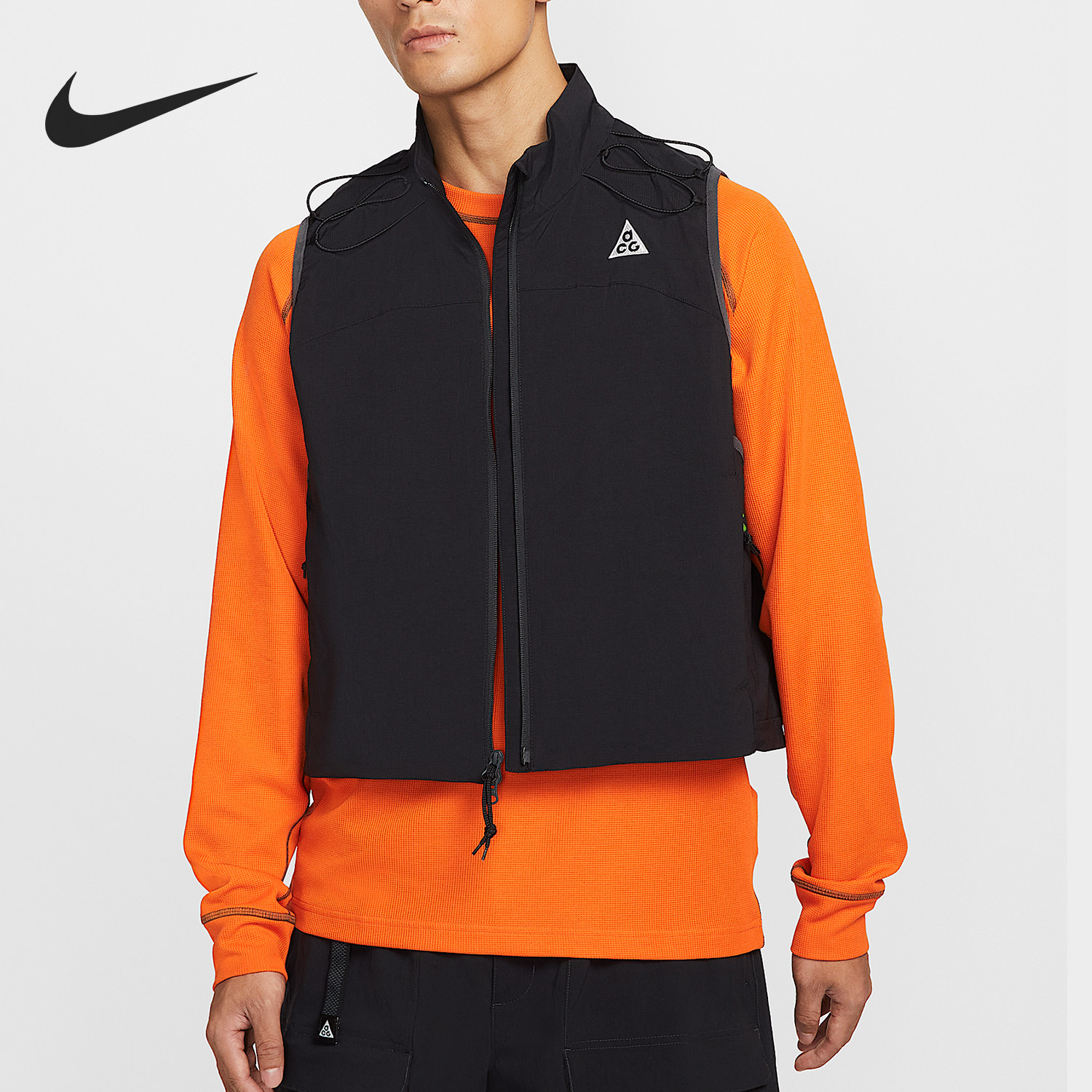 Nike/耐克官方正品2025夏季款男士宽松日常户外马甲HV0601-010