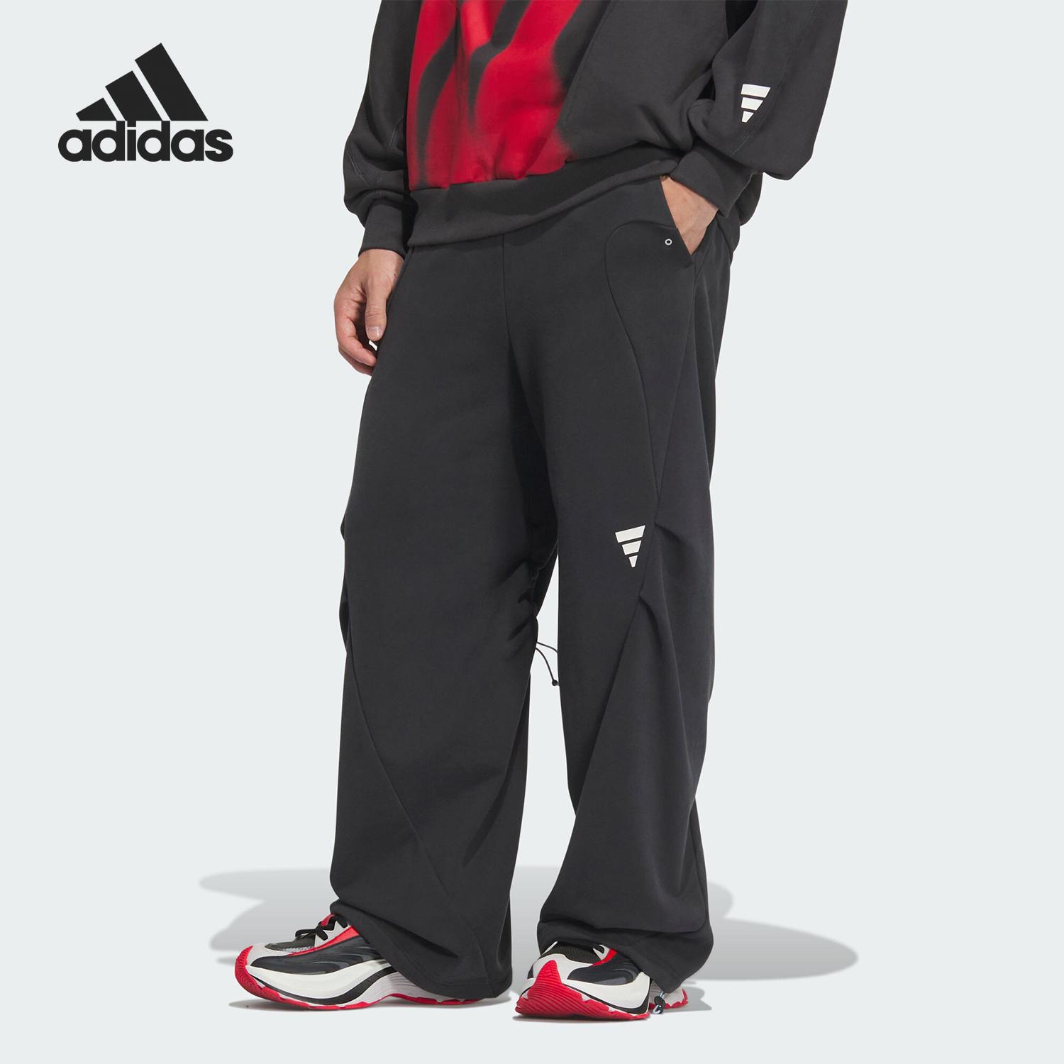 Adidas/阿迪达斯正品FUSTL KN PT 2男士宽松梭织长裤JZ8718