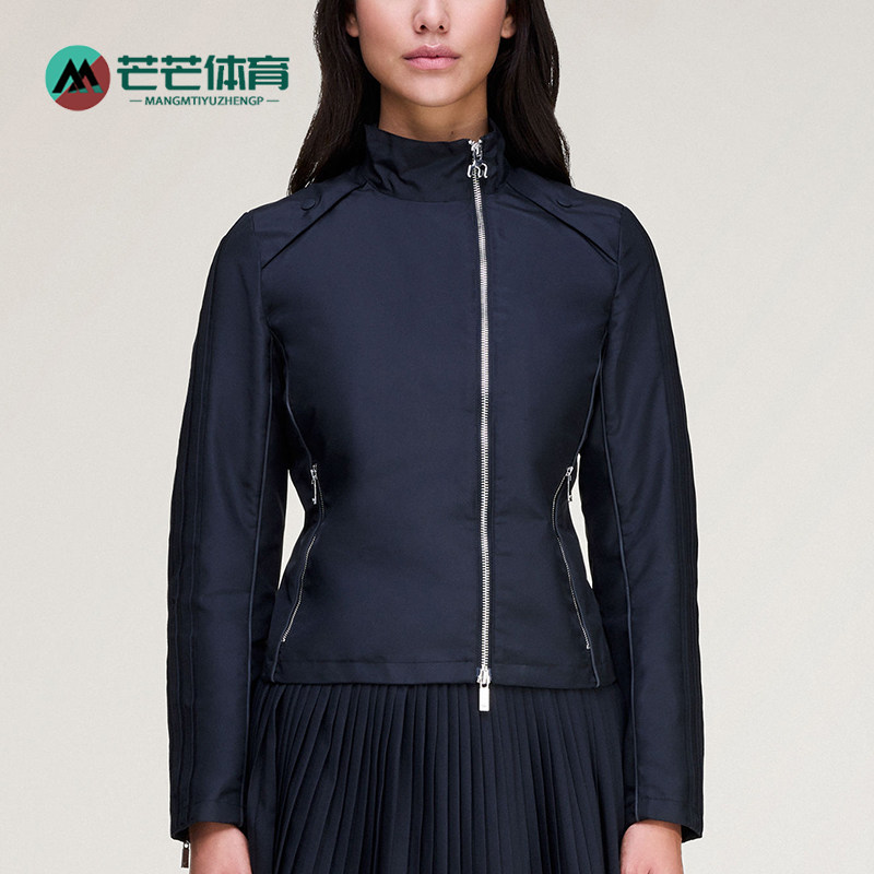 Adidas/阿迪达斯正品三叶草新款女深蓝色经典出行夹克外套KA2734