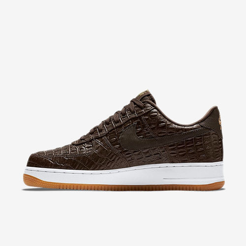 Nike耐克正品Air Force 1男子低帮鳄鱼纹包裹性板鞋718152-200