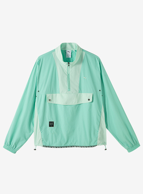 Puma/彪马正品时尚休闲透气新款男女运动半拉链套头上衣629389-77