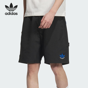 短裤 Adidas JN1667 梭织工装 运动宽松经典 阿迪达斯正品 三叶草男士