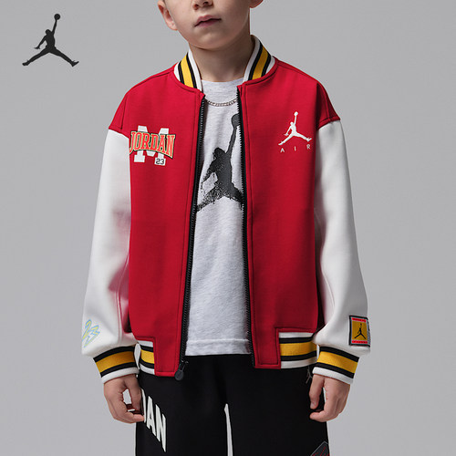 Nike/耐克正品JORDAN小童落肩时尚休闲刺绣夹克外套IU5320-687