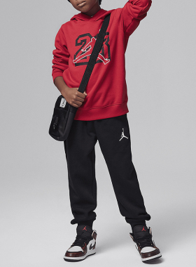 Nike/耐克正品JORDAN新款婴童红黑色柔软经典卫衣套装FZ174-010