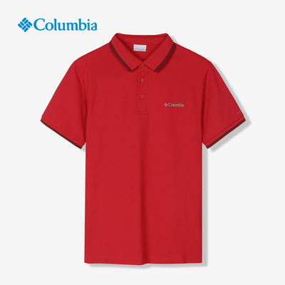 哥伦比亚正品男子季户外短袖奥米吸湿透气防紫外线polo衫AE0412