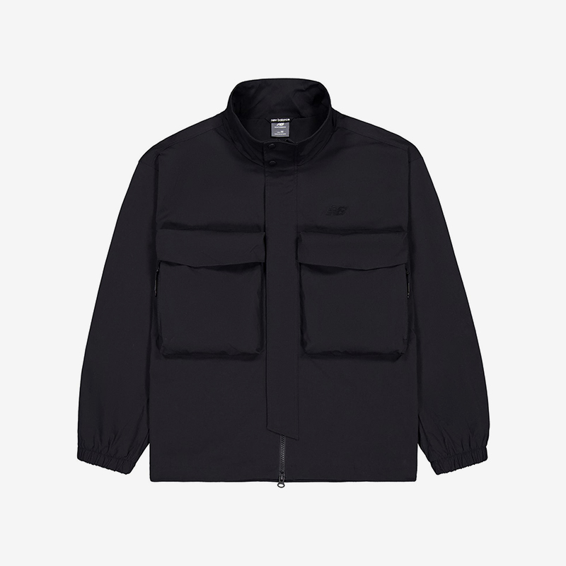 New Balance/NB正品2025新款男子梭织立领夹克外套NAE35011-BK