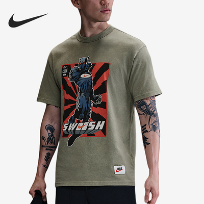 耐克男士图案训练针织短袖