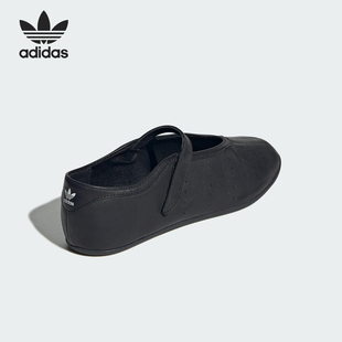 三叶草女士皮革芭蕾日常休闲鞋 JQ6939 阿迪达斯正品 Adidas