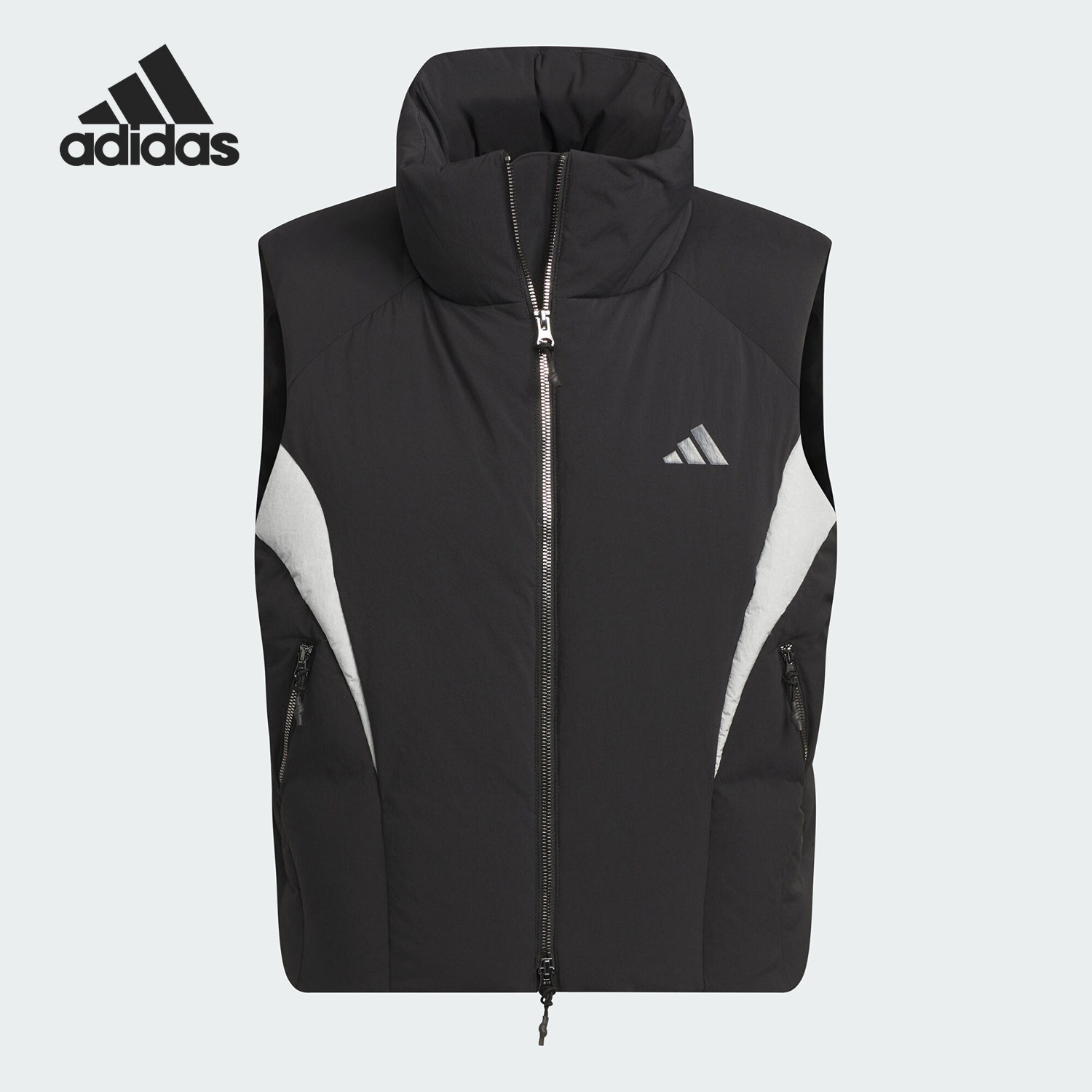 Adidas/阿迪达斯正品新款男士保暖运动宽松羽绒马甲JI8752