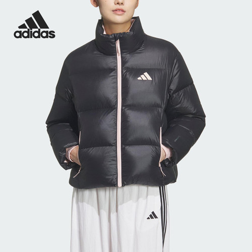 阿迪达斯女士宽松保暖羽绒服