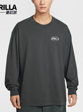 Nike/耐克正品男士印花套头简约时尚圆领长袖T恤IQ3770-070