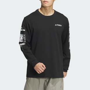 NATGEO 阿迪达斯正品 T恤IS9510 男士 户外长袖 TEE Adidas