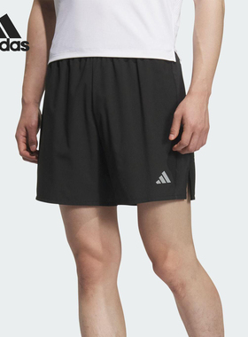 Adidas/阿迪达斯官方正品ESS SHORT男士侧开叉跑步训练短裤JZ2349