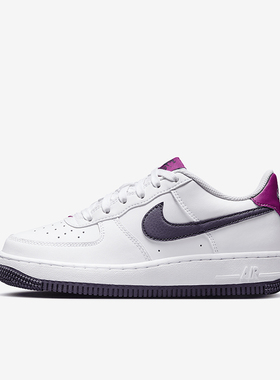 Nike/耐克正品Air Force 1 GS女子大童经典板鞋FV5948-111