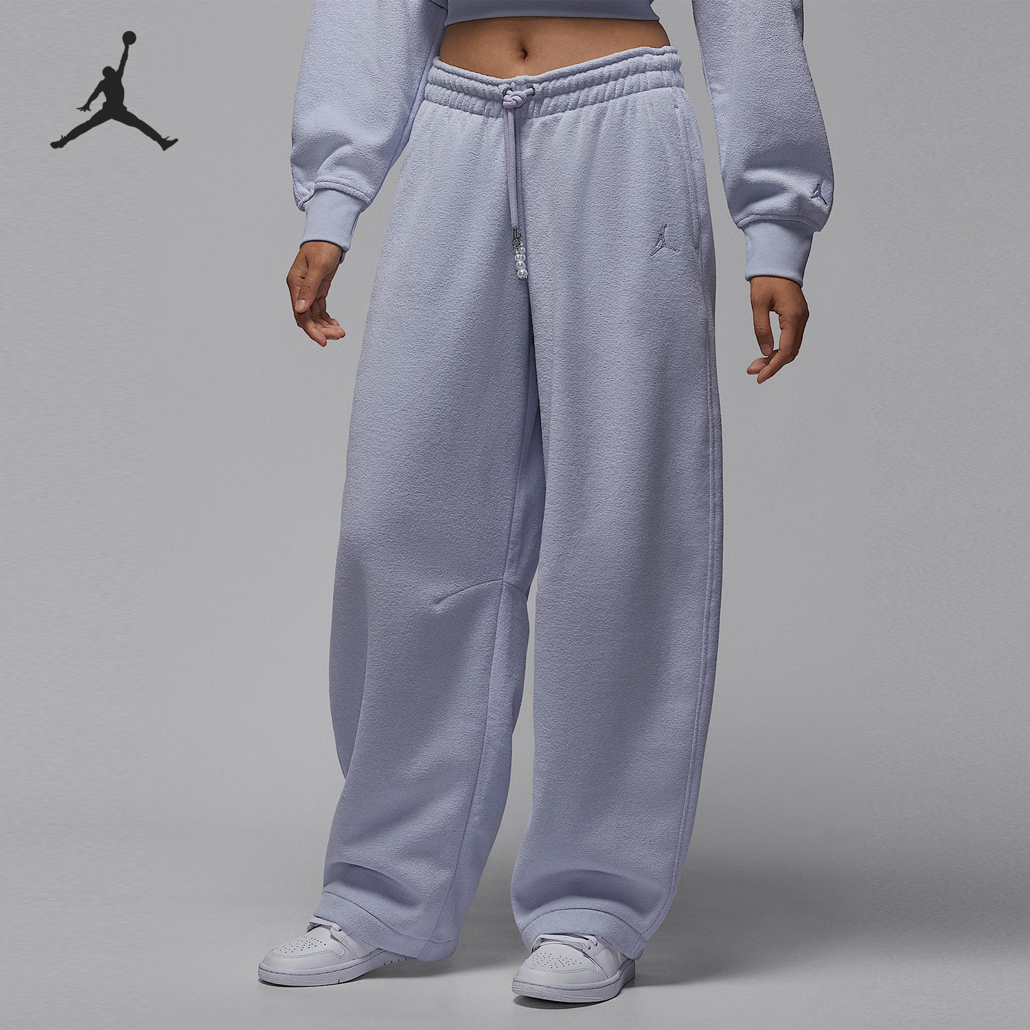 Nike/耐克正品JORDAN女士休闲宽松针织日常加绒长裤HV0330-057