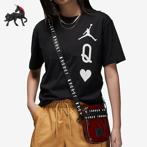 Nike/耐克正品Air Jordan女子运动休闲宽松短袖T恤DQ4472-010
