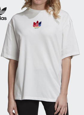 Adidas/阿迪达斯官方正品 TEE 三叶草女子休闲短袖运动T恤 GD2299