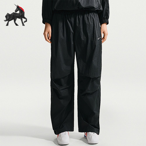 Nike/耐克正品夏季女士日常防晒中腰轻盈运动梭织长裤IO3377-010