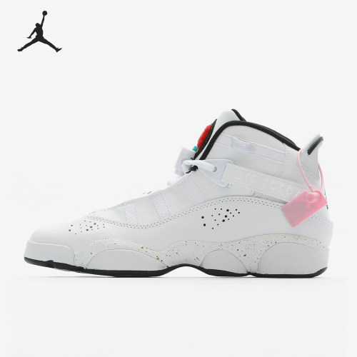 Nike/耐克正品JORDAN新款儿童白色高帮泼墨经典篮球鞋323419-10