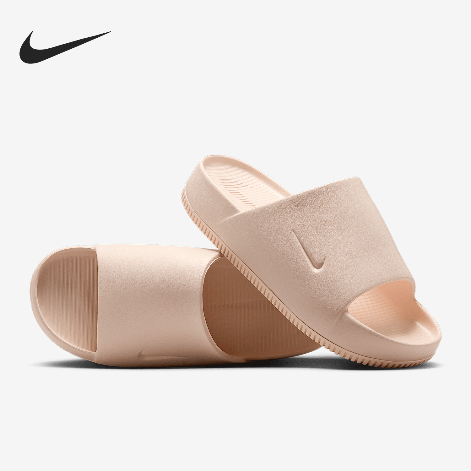 Nike/耐克正品Calm Slide女士运动厚底一字拖鞋DX4816-803