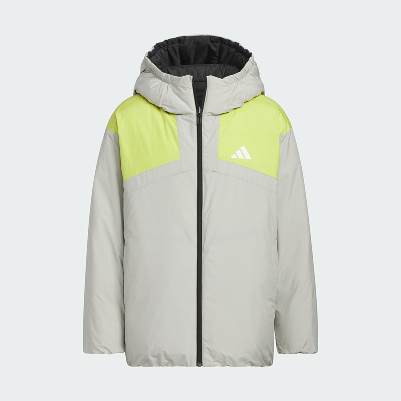 Adidas/阿迪达斯正品冬季儿童运动三条纹保暖双面羽绒服KC5935