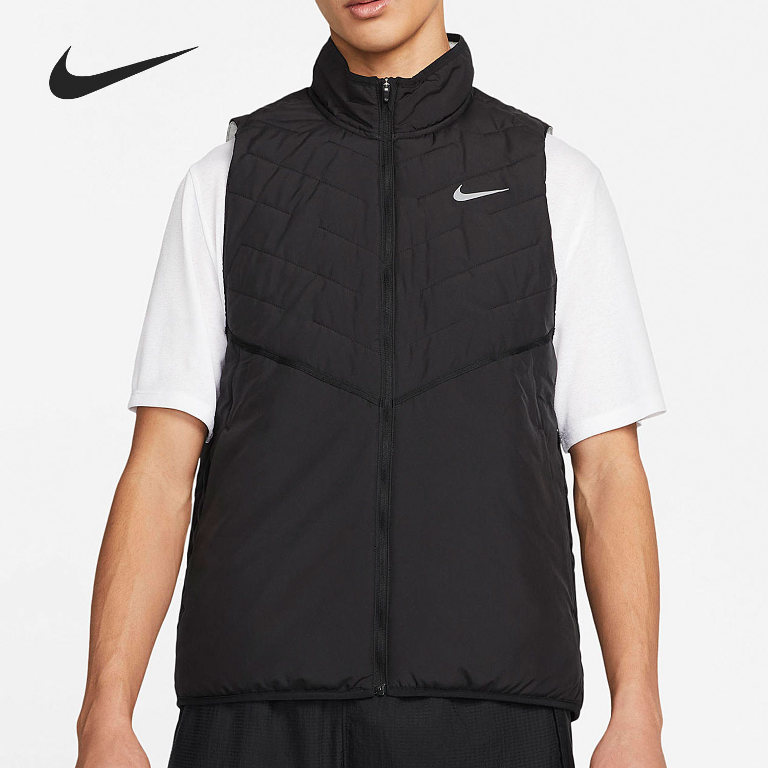 nike/耐克官方正品therma-fit 男子跑步保暖无袖棉马甲dd5648-475