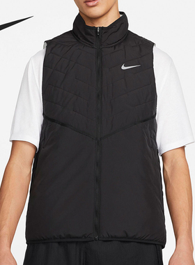 Nike/耐克官方正品THERMA-FIT 男子跑步保暖无袖棉马甲DD5648-475