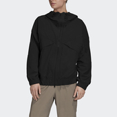 Adidas 阿迪达斯正品 SMC联名女士防风宽松休闲连帽运动外套GC9202