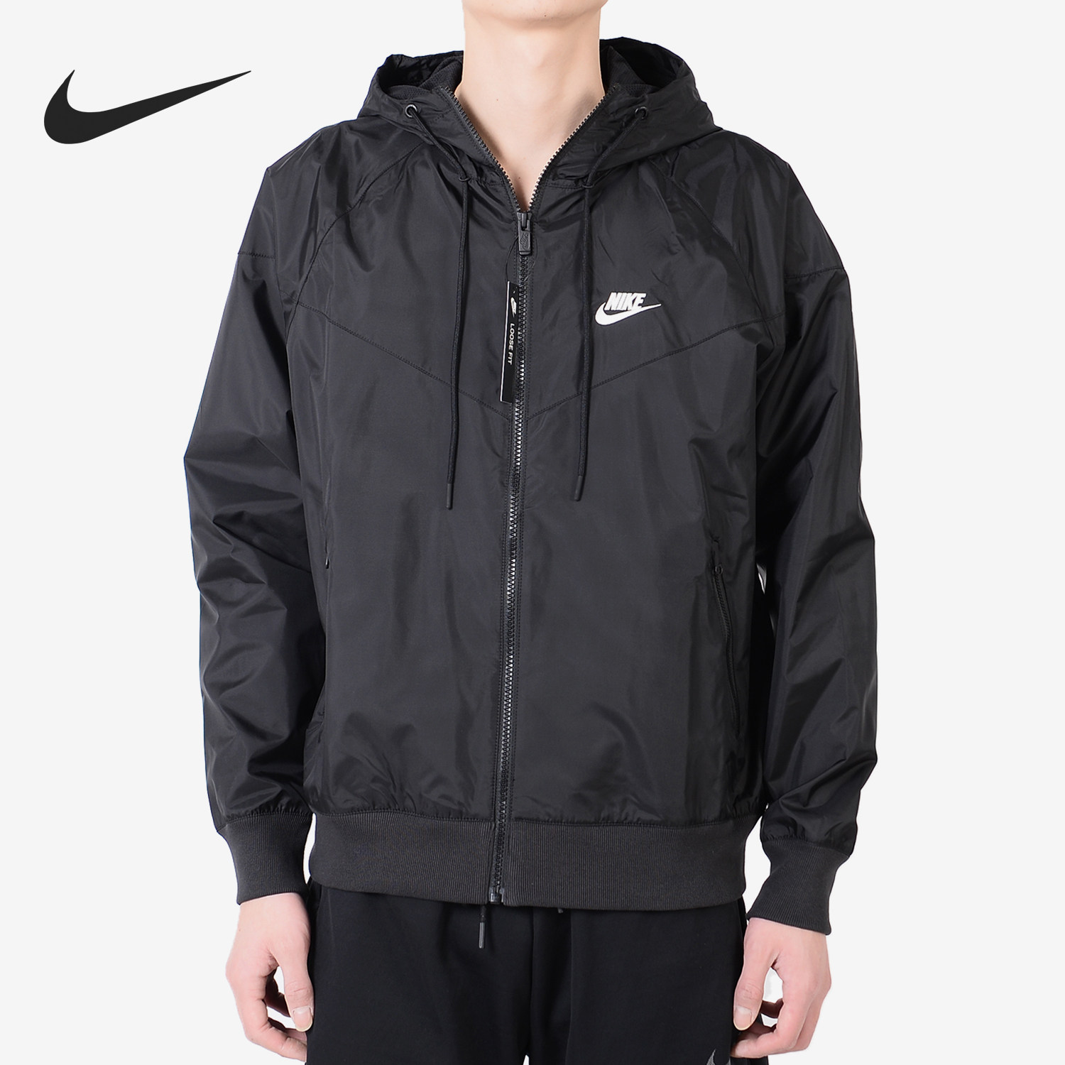 Nike/耐克官方正品男子训练运动防风时尚连帽夹克外套 AR2192-010