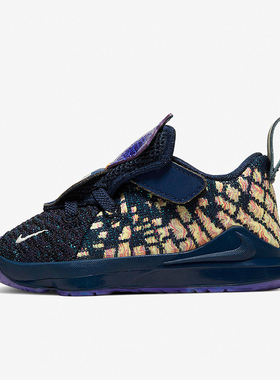 Nike/耐克正品LEBRON XVII AS经典婴童魔术贴运动鞋 CW1039-400