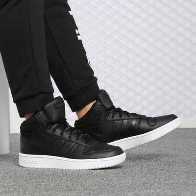 阿迪达斯板鞋春季新款高帮系带