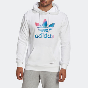 HC7110 26夏三叶草男子运动套头连帽卫衣 Adidas 阿迪达斯正品