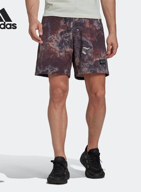 Adidas/阿迪达斯正品夏季透气休闲松紧带男子运动短裤HK4513