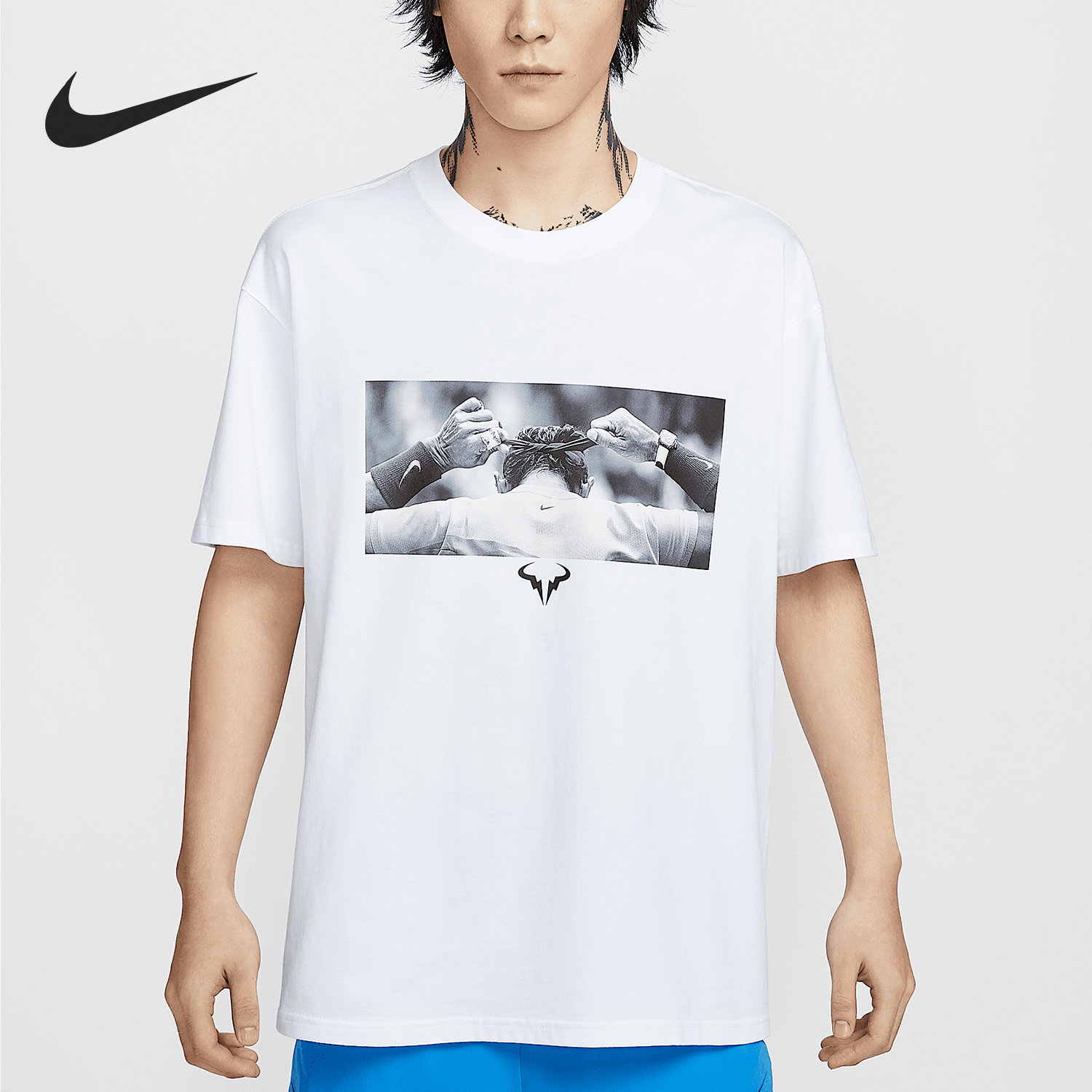 Nike/耐克正品Rafael Nadal 男士宽松透气短袖T恤IM5971-100