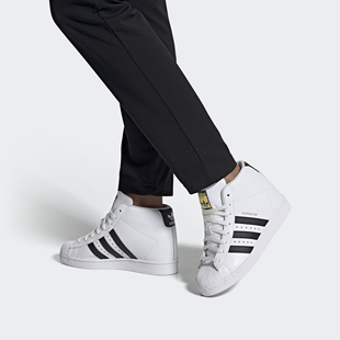 女子高帮耐磨运动板鞋 Adidas 新款 夏季 FW0118 阿迪达斯正品