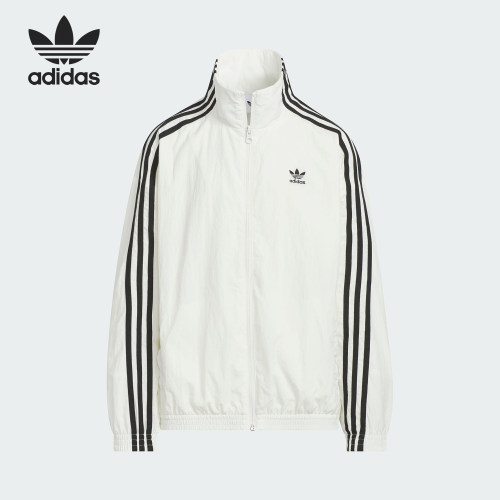Adidas/阿迪达斯正品三叶草 大童三条纹运动立领外套KQ5492