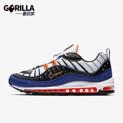 Nike/耐克正品Air Max 98男士低帮减震气垫运动跑步鞋CD1536-100